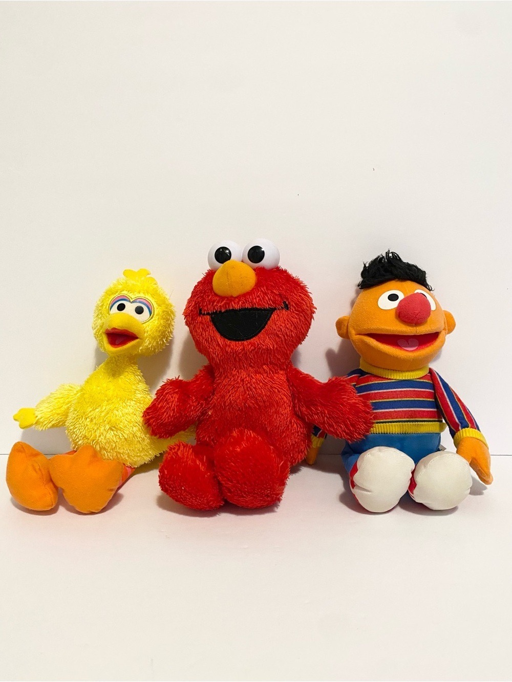 Sesame Street Plush Lot Elmo Big Bird Ernie Soft Doll Stuffed Animal Bundle Toy